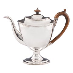 Cafetera de plata de ley de Jorge III Londres, 1805