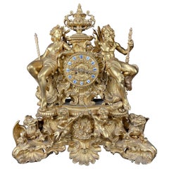 Used Louis Philippe Mantel Clock by Thomire Et Cie