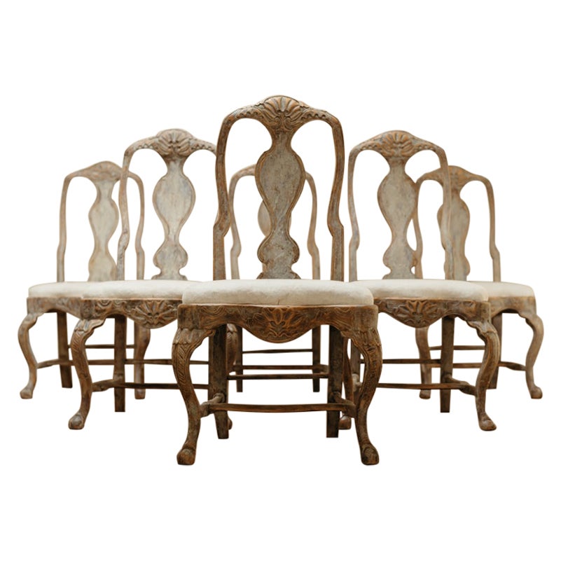 18th Century Swedish Rococo Chairs