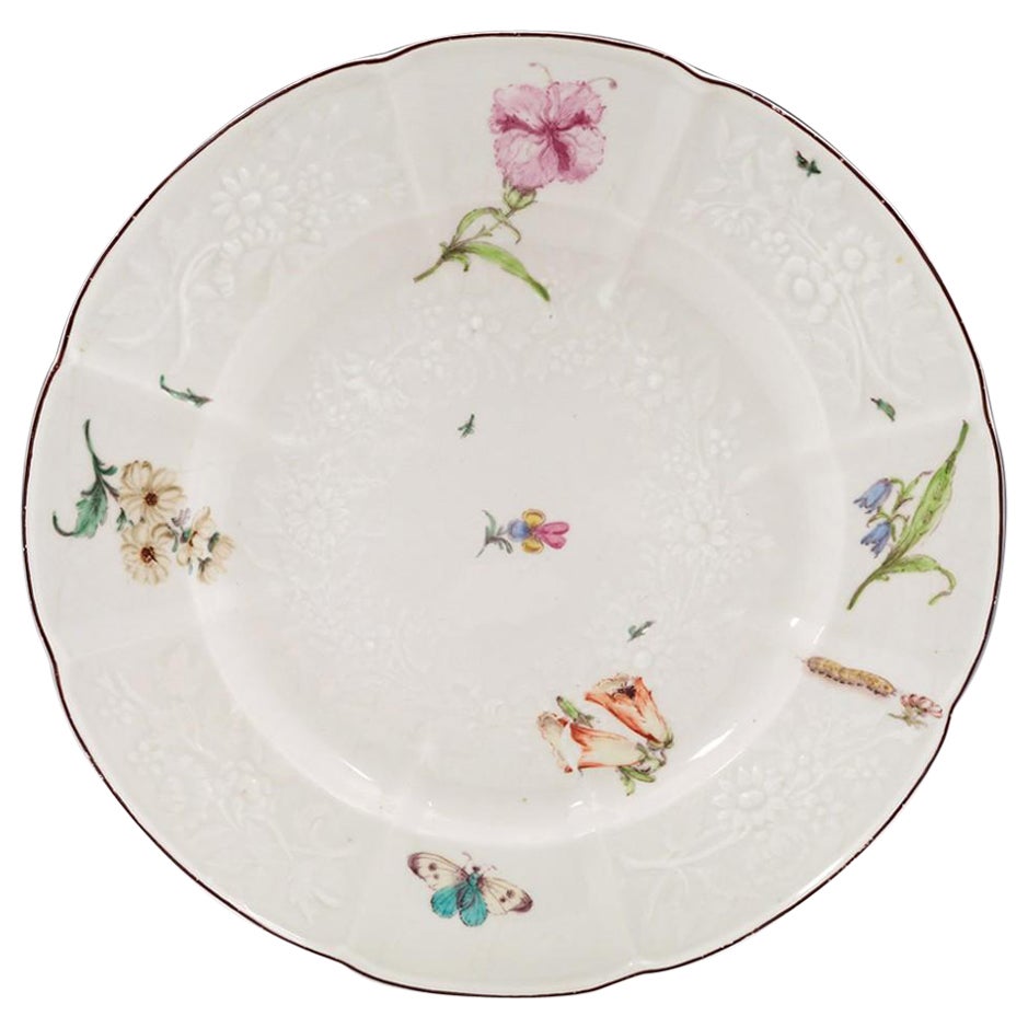 Chelsea Red Anchor Period "Gotzkowsky" Soup Plate, c1755 For Sale