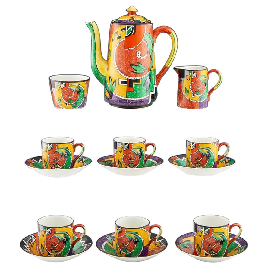 Royal Winton / Grimwades 'Jazz' Coffee Set, c1925