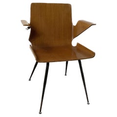 Fauteuil de bureau vintage Silvio Cavatorta