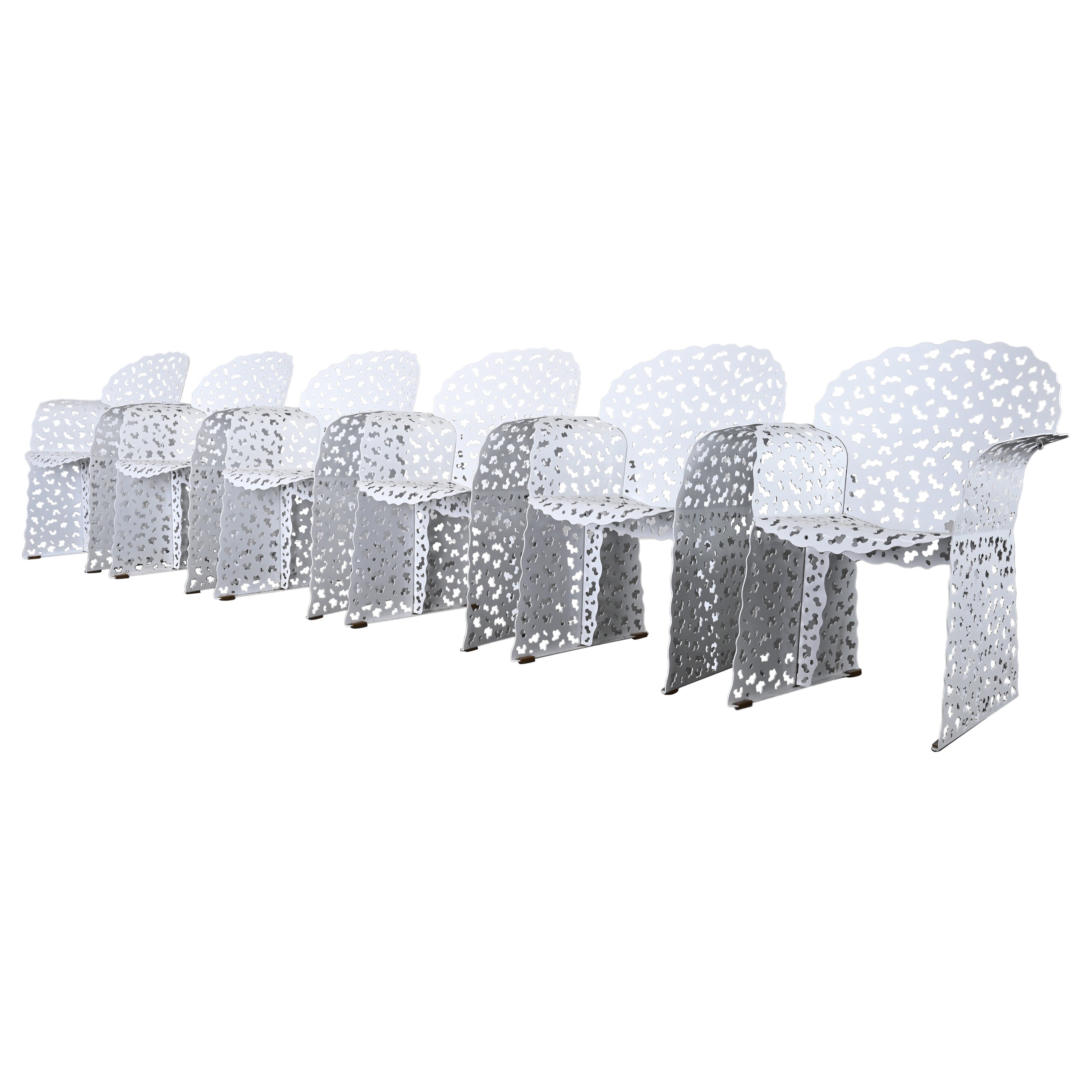 Set of Six Topiary Collection Dining Chairs by Richard Schultz for Knoll, 1997 For Sale