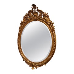 Miroir français Gilt Goll 