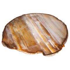 Plateau en cristal naturel Estudio Tosca, agate et quartz