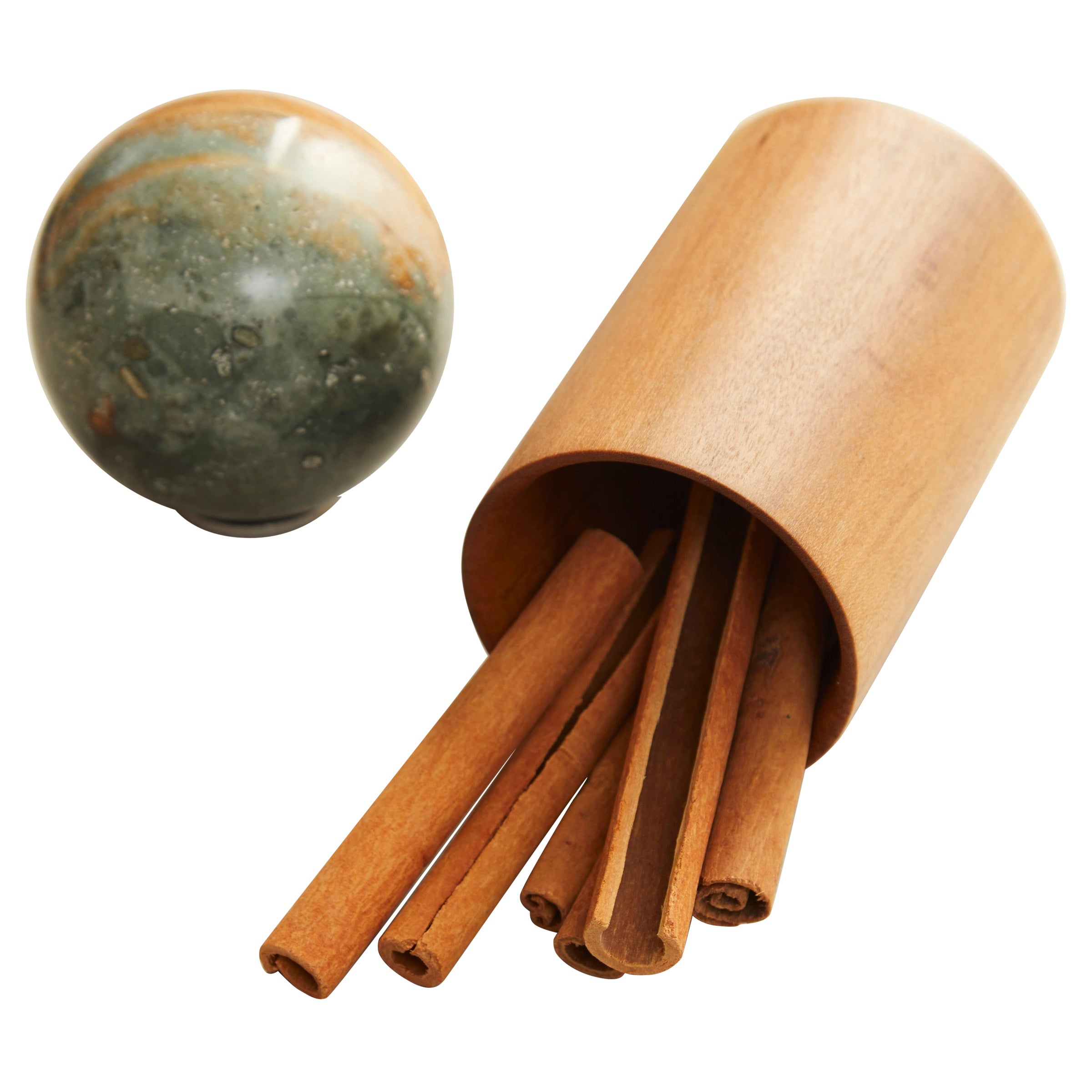 Estudio Tosca - Pot à pointes en bois de jaspe naturel et minéral et lapacho