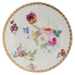 Antique Swansea Porcelain Dessert Plate By Henry Morris, c1816