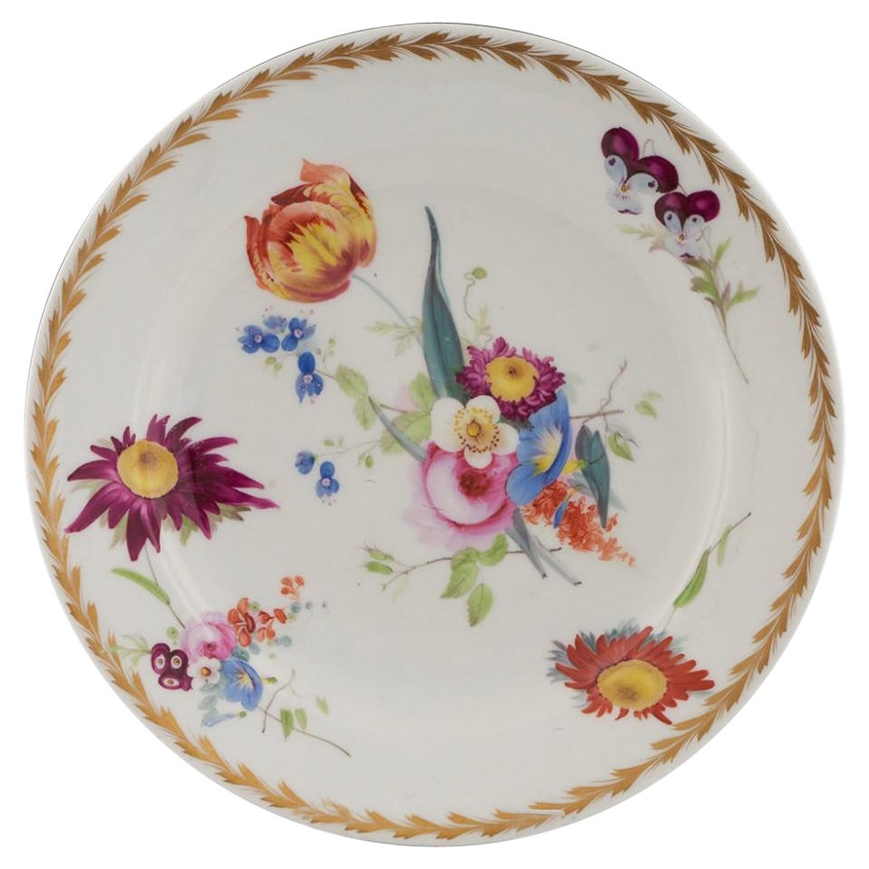 22121706 Swansea Porcelain Dessert Plate By Henry Morris, c1816 For Sale