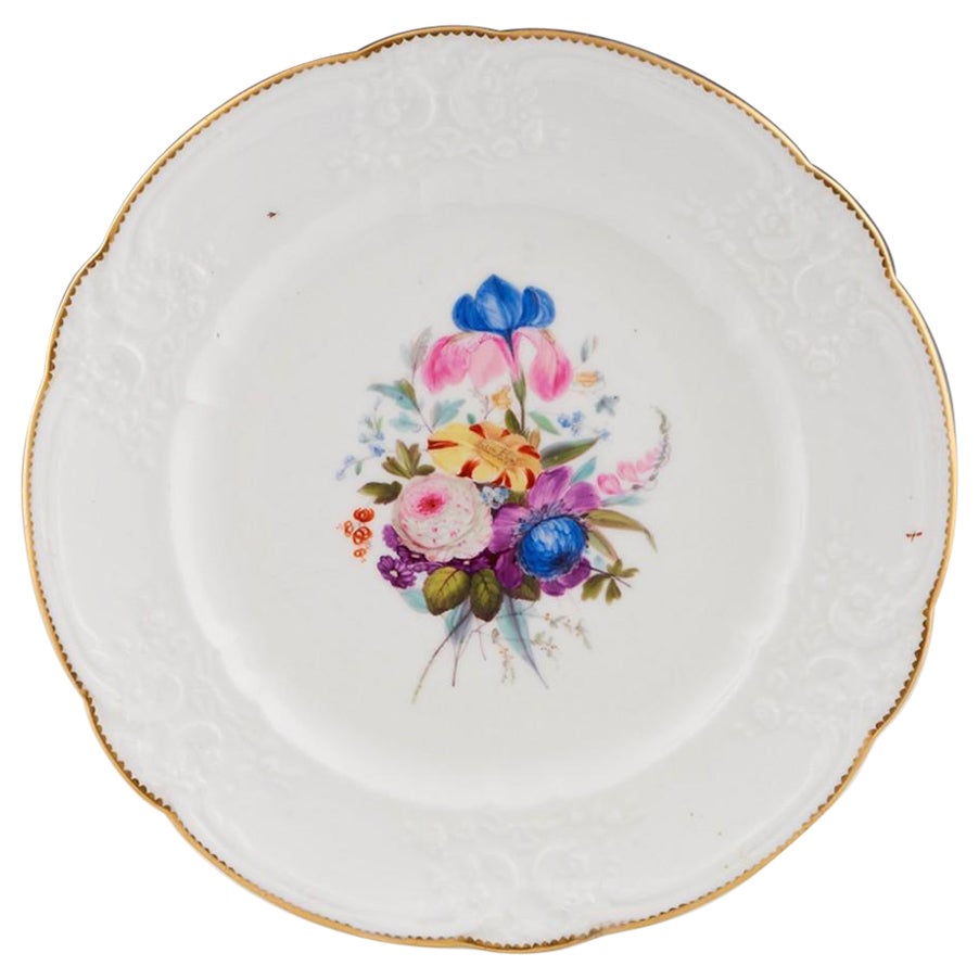 Nantgarw Porcelain Dinner Plate, c1820 For Sale