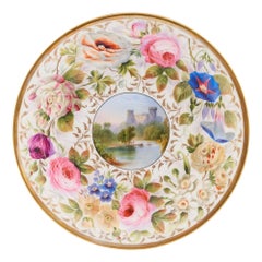 Antique A Fine Swansea London decorated Porcelain Dish, c1820