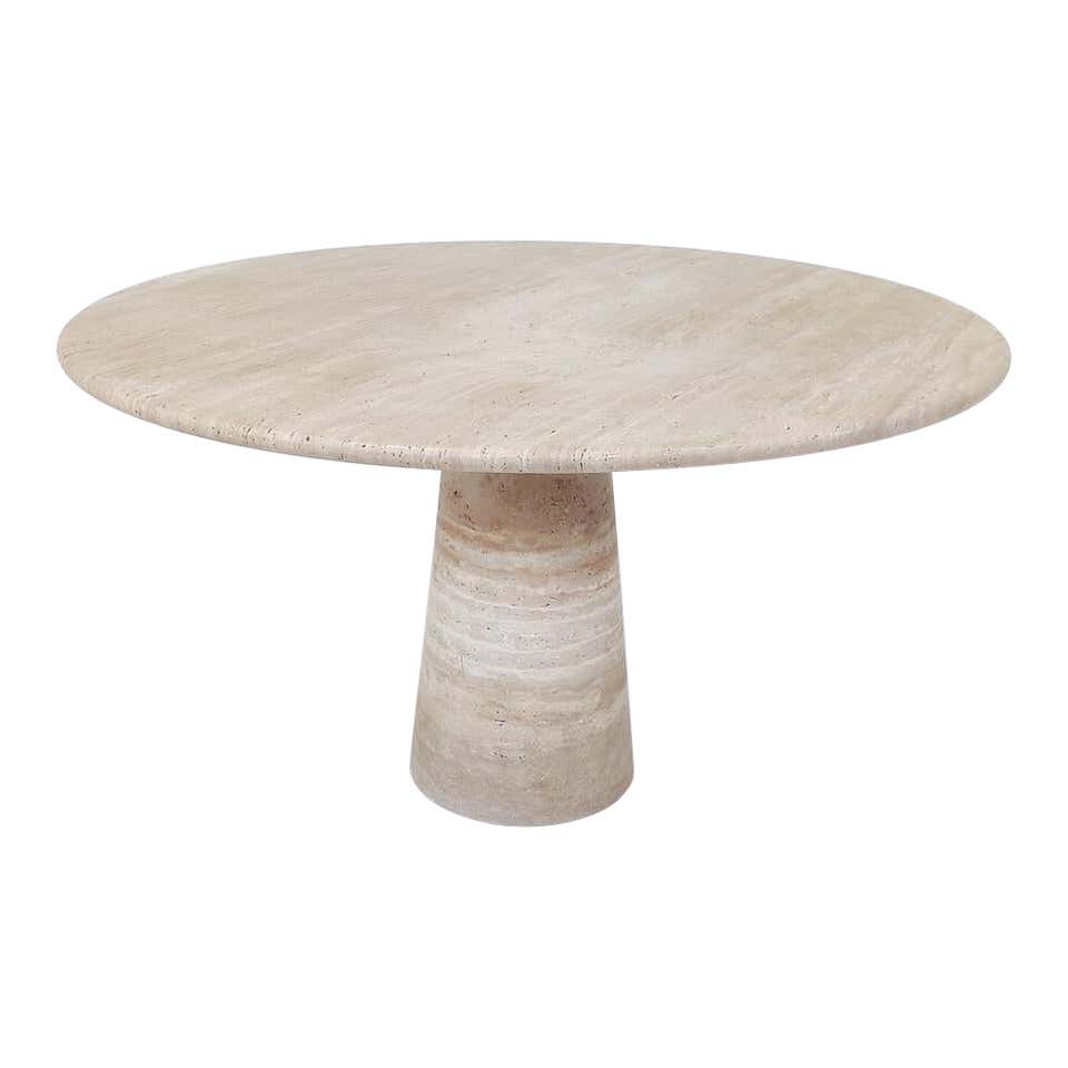 Contemporary Red Travertine Dining Table, Italy at 1stDibs