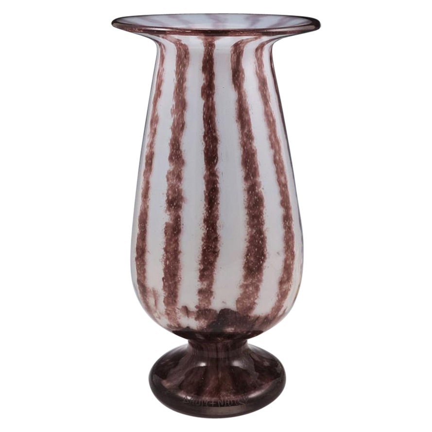 Rare Daum Intercalaire Design Vase, 1919-1923 For Sale