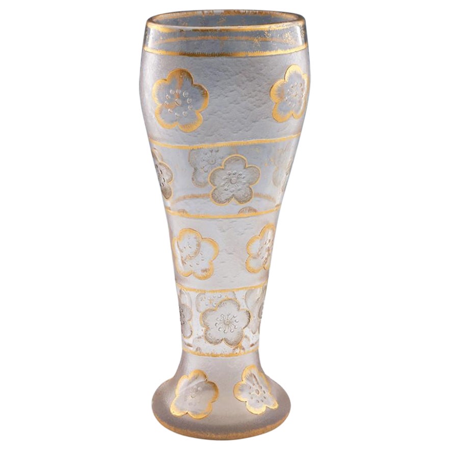 Daum Nancy Poppy Vase, c1895 For Sale
