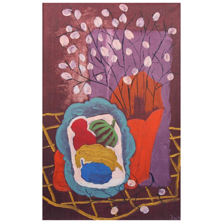MidCentury Oil Painting by Van Hoople at 1stdibs