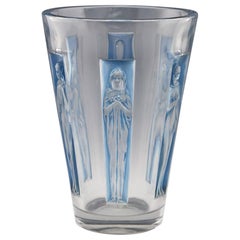Rene Lalique Six Figurines Vase - Marcilhac 903, Designed 1912