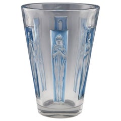 Rene Lalique Six Figurines Vase - Marcilhac 903,  Designed 1912