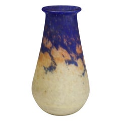 A Tall Muller Freres Vase, c1925