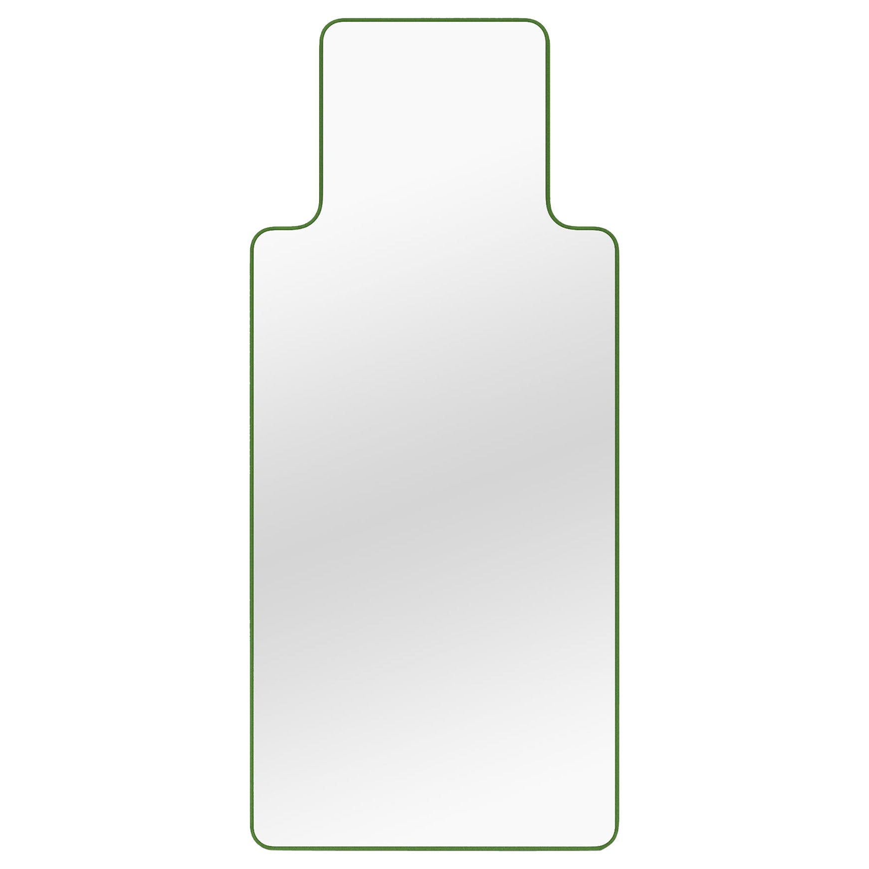 Contemporary Mirror 'Loveself 02' by Oitoproducts, Green Frame For Sale
