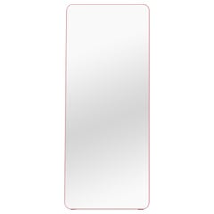 Contemporary Mirror 'Loveself 05' by Oitoproducts, Pink Frame