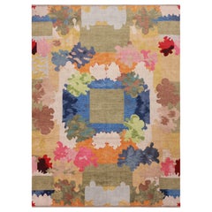 Nazmiyal Collection Colorful Modern Swedish Design Rug. 10 ft 1 in x 13 ft 10 in