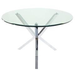 Plateau en verre épais Table de jeu pour centre de repas avec base en forme de valet Gueridon