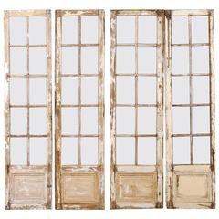 Set of Two Pairs of French 19th Century Glass Doors