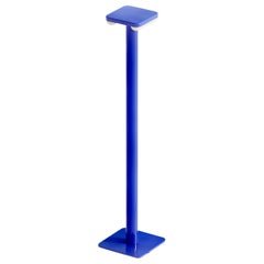 Lámpara de pie de aluminio, color azul
