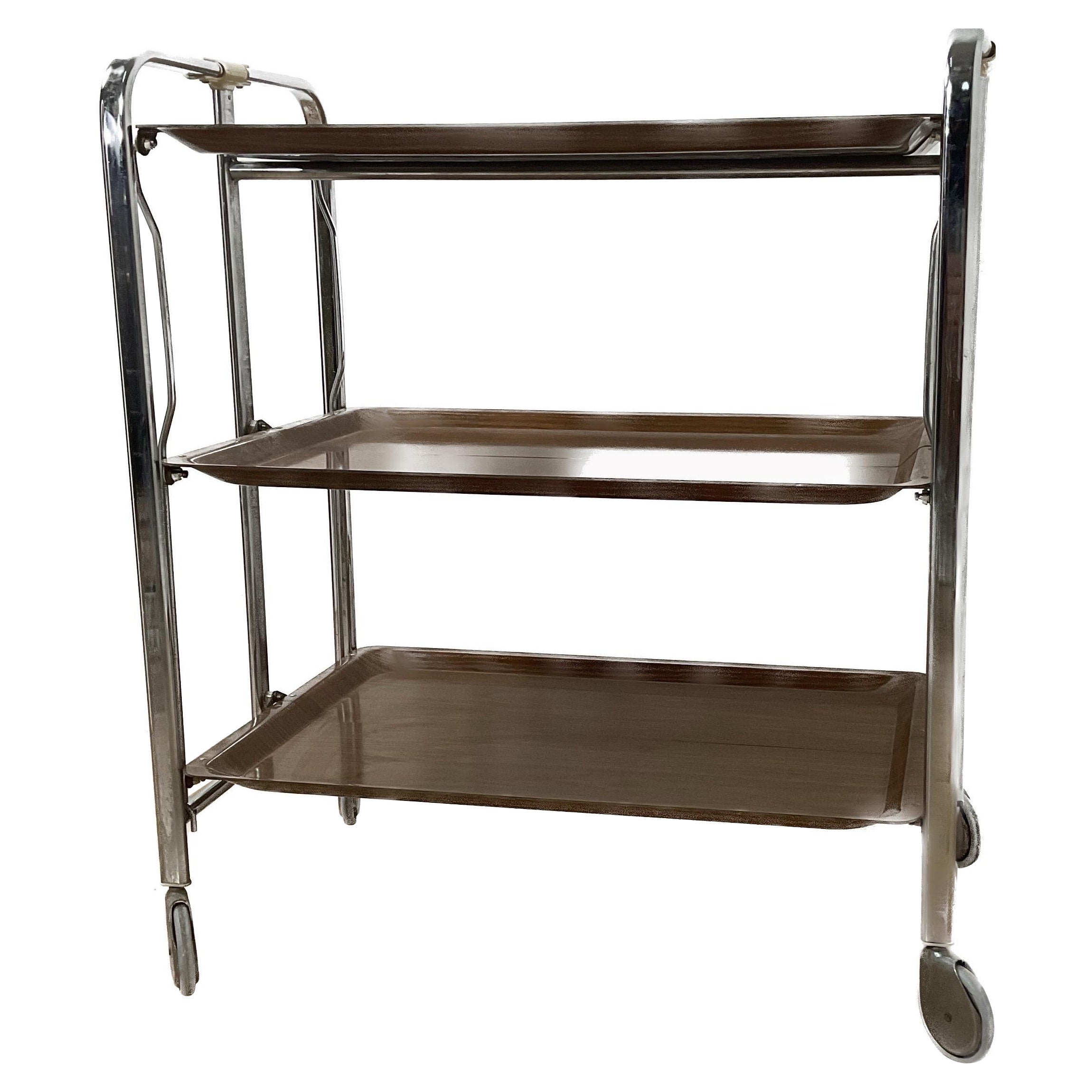 Modern Midcentury Serving Trolly For Sale