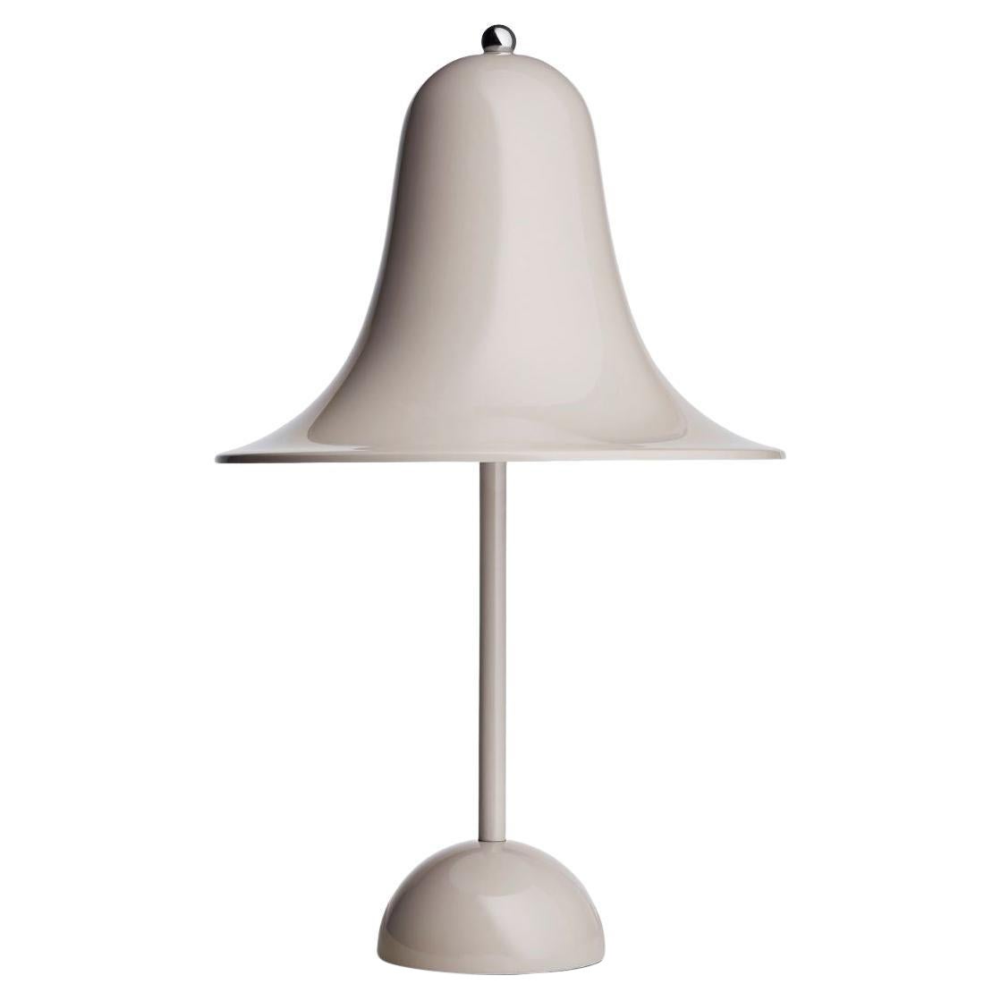 Verner Panton 'Pantop' Table Lamp in Metal and Grey Sand for Verpan For Sale