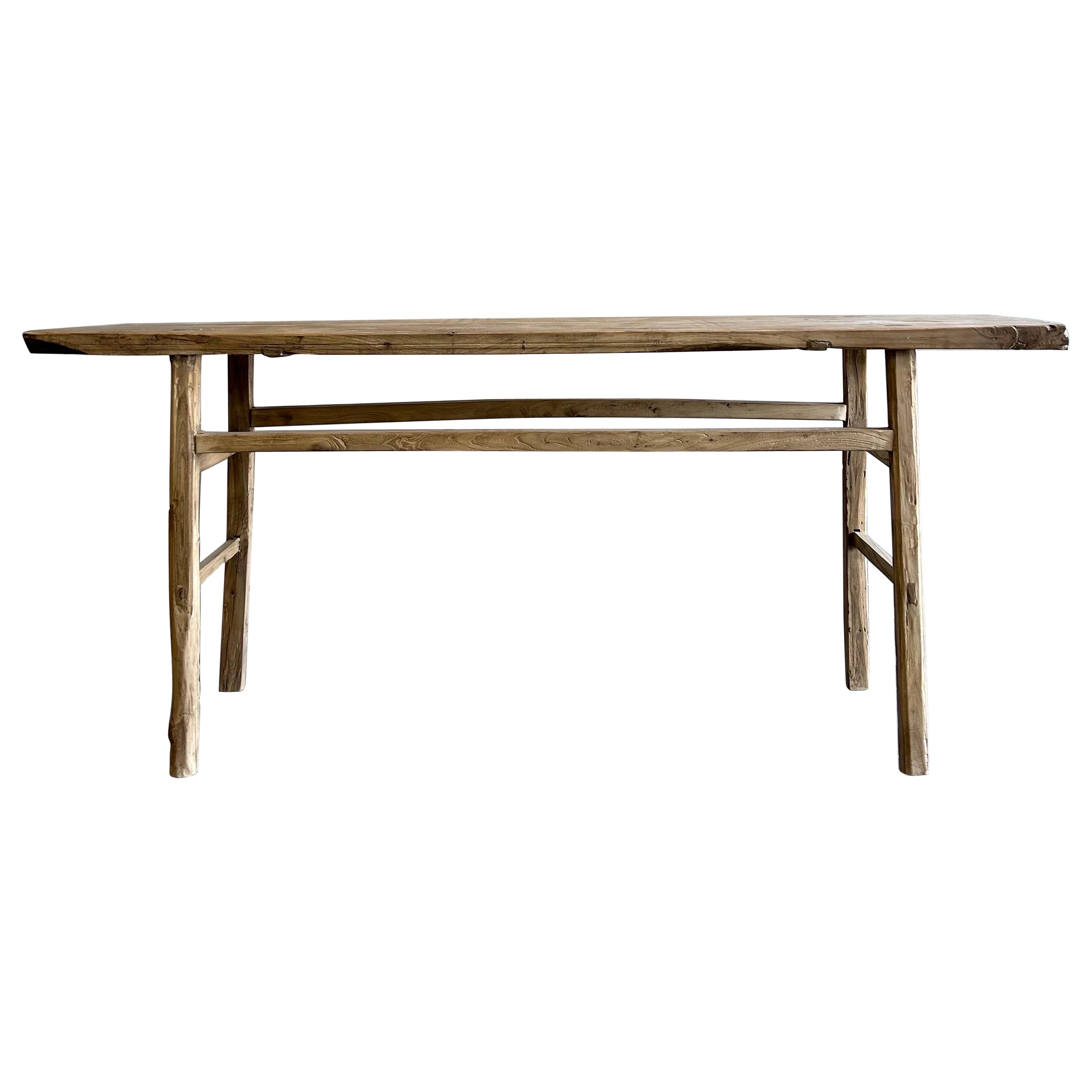 OneofaKind Hand Crafted Acacia NakashimaInspired Console Table For
