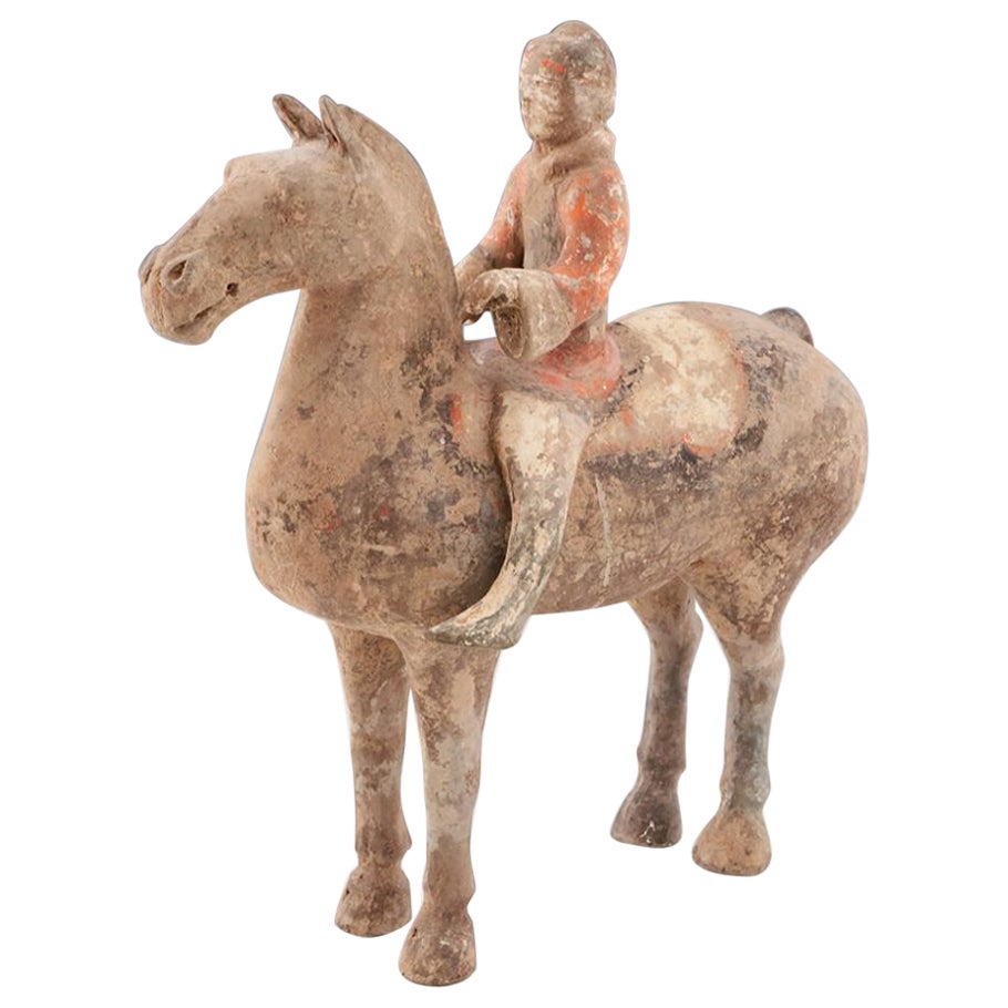 Sculpture de cheval de la Dynasty Han, 206BC- 209 ADS en vente