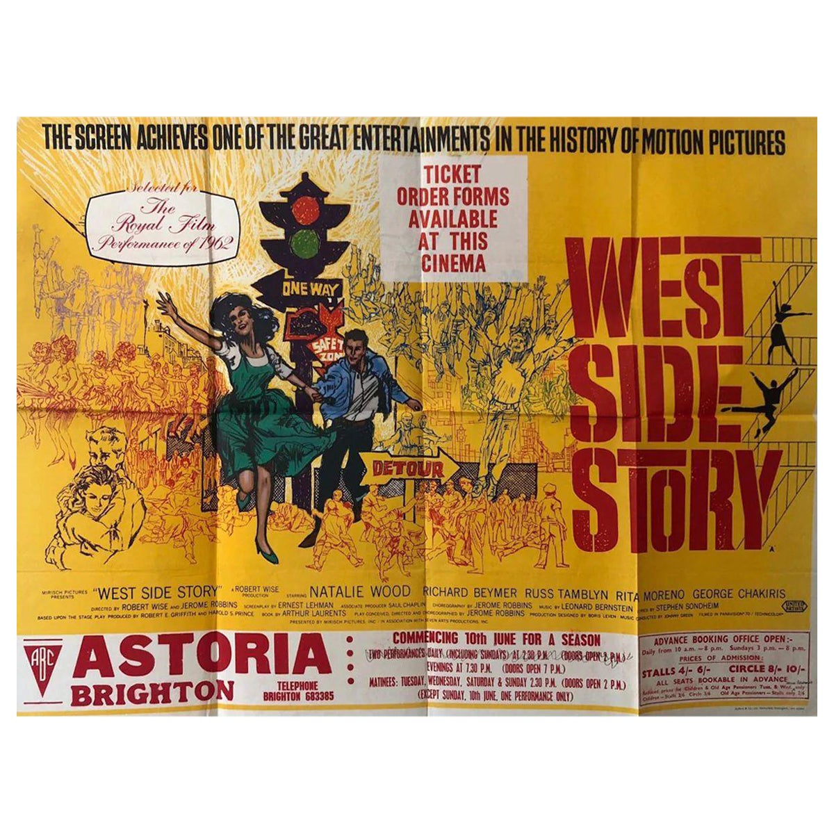 West Side Story, Unframed Poster, 1962 For Sale