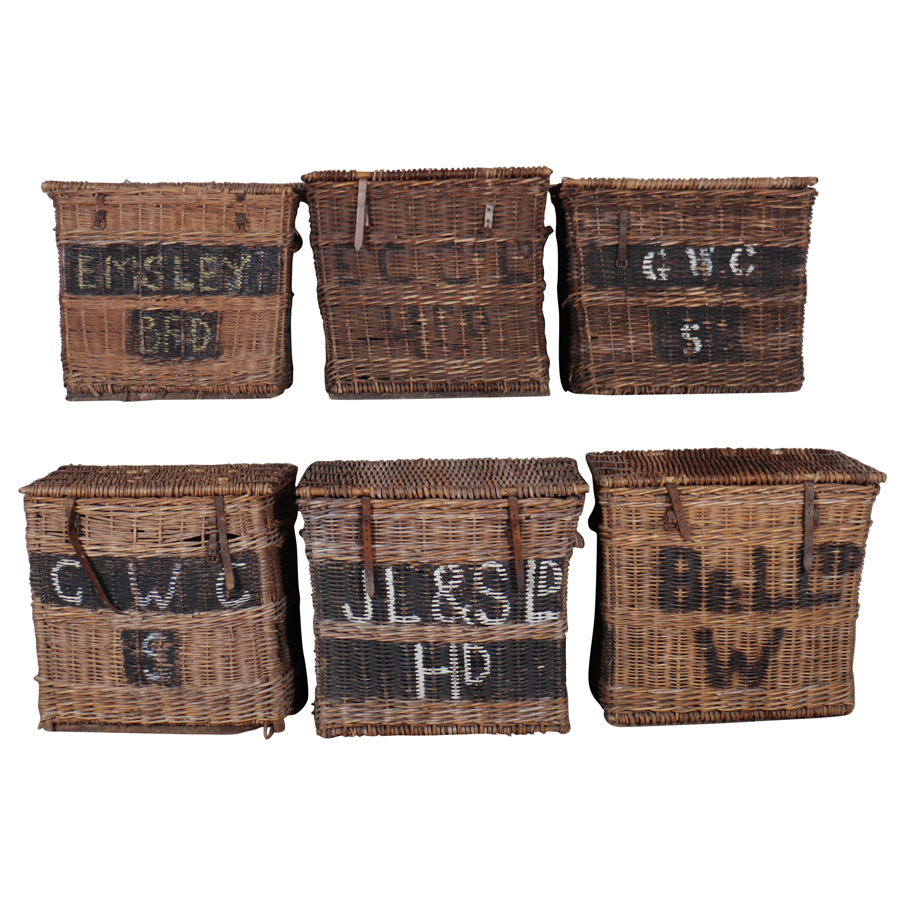 Collection of Wicker Log Baskets