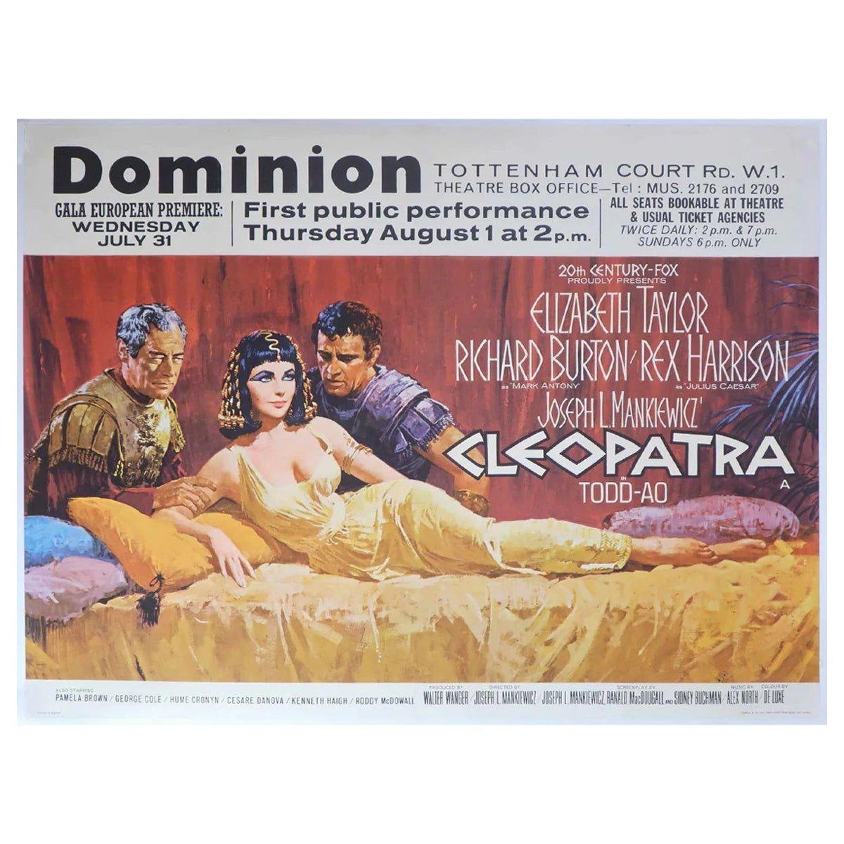 Cleopatra, Unframed Poster, 1963 For Sale
