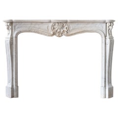 19th Century French Louis XV Style Fireplace