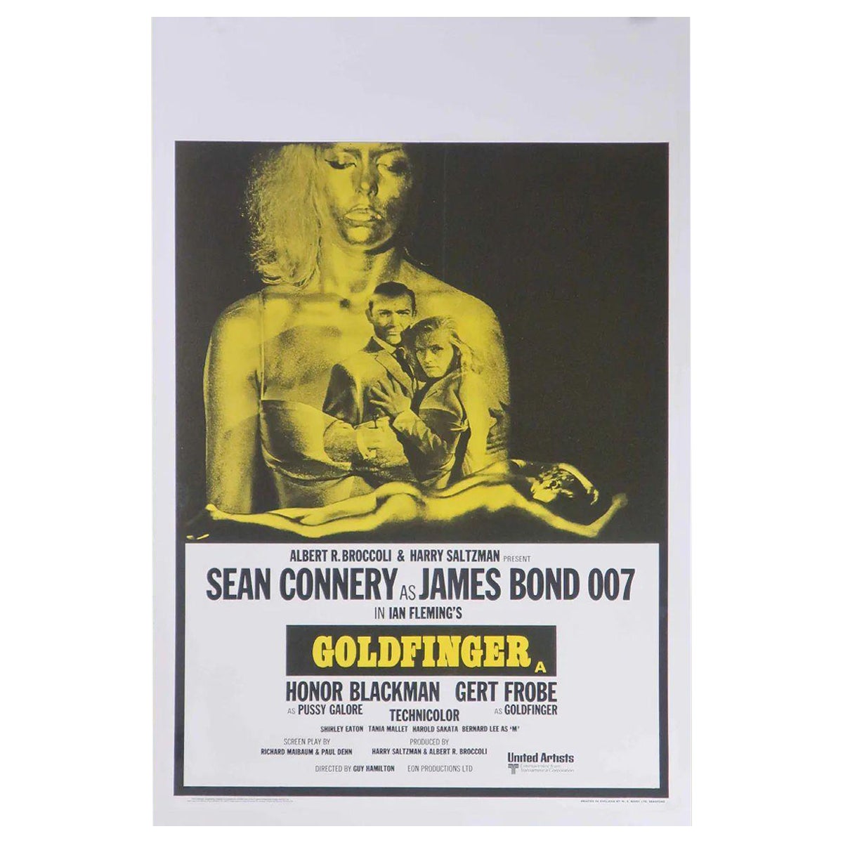 Goldfinger, Unframed Poster, 1969R For Sale