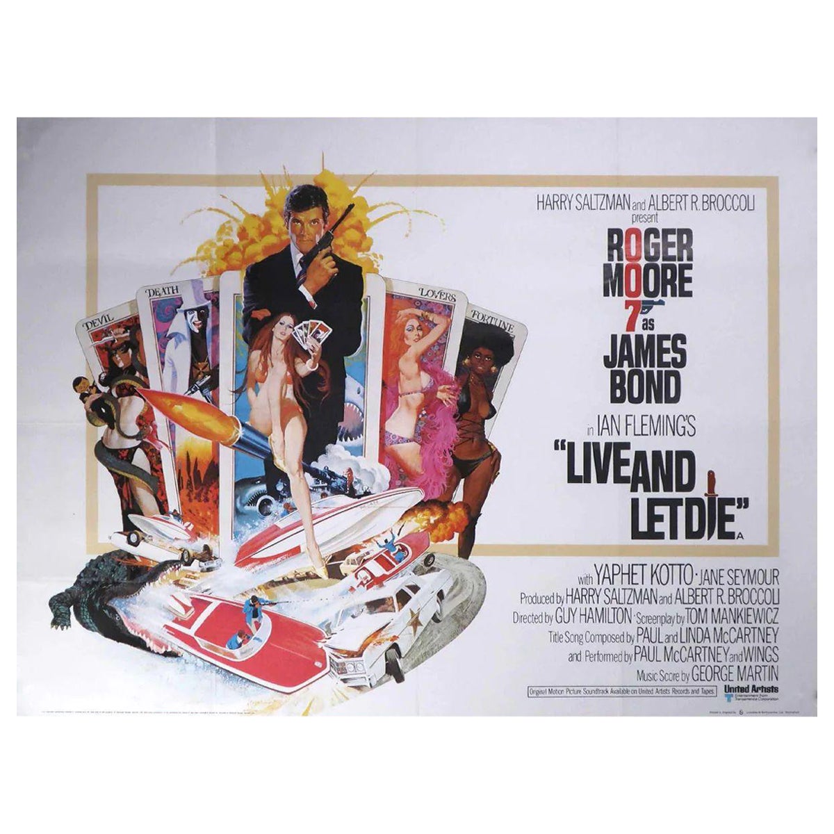 Live and Let Die, Unframed Poster, 1973 For Sale at 1stDibs