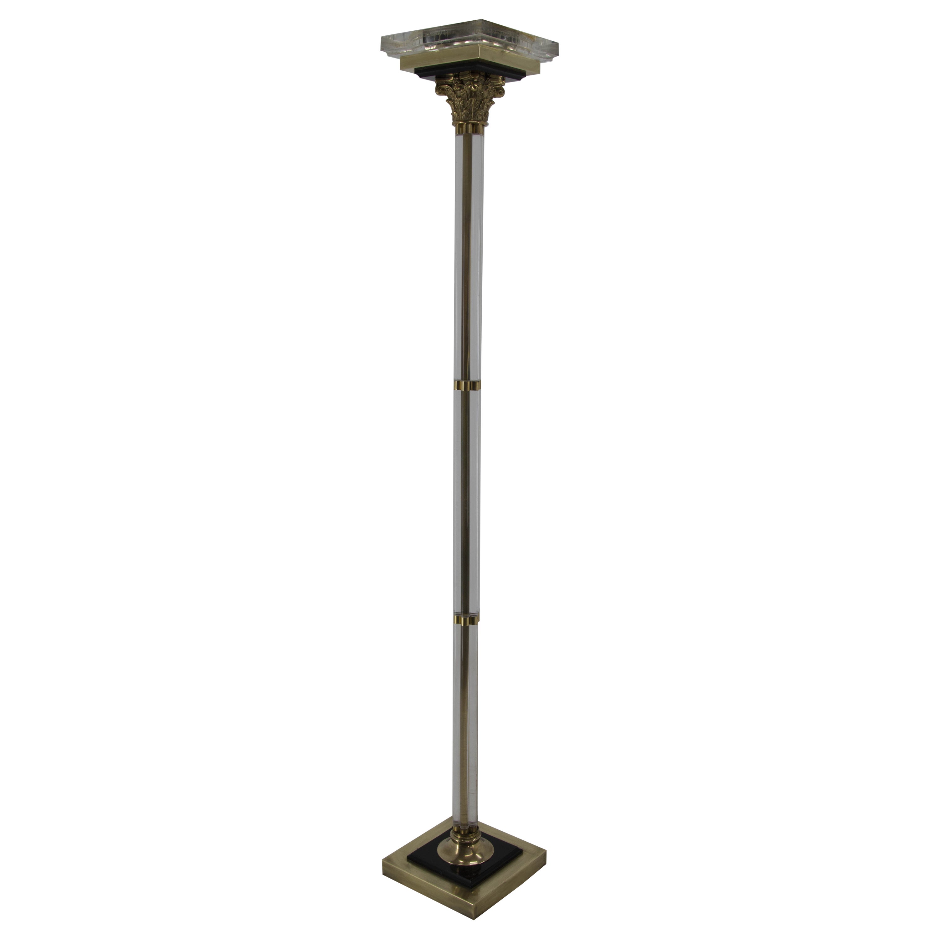 Floor Lamp with Upright Light, Italy, 1970s