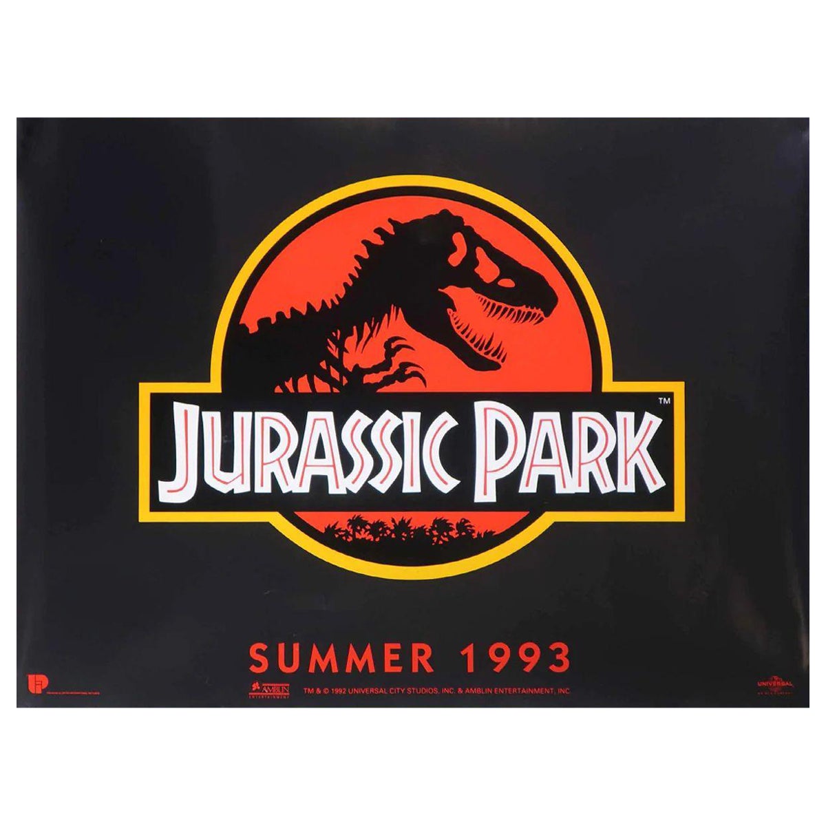 Jurassic Park, Unframed Poster, 1993 For Sale