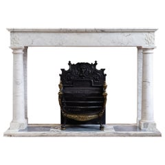 Early 19th Century French Empire Column Fireplace