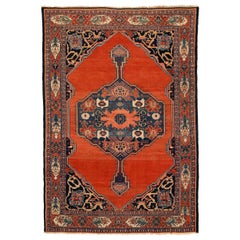 Fine Antique Rare Senneh Large Rug 