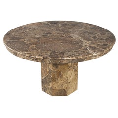 Round Marble Top Dining Table, Italy, circa 1970s