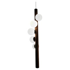 Oak Large Willow Vertical Pendant by Hollis & Morris