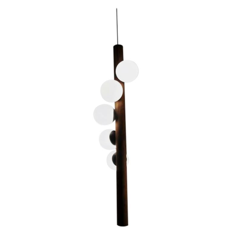 Ciondolo verticale Walnut Small Willow di Hollis & Morris