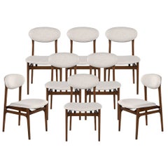 Set of 8 Mid-Century Modern Inspired Hendrick Side Dining Chairs