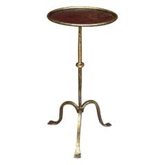 Spanish 1950s Gilt Metal Martini Table