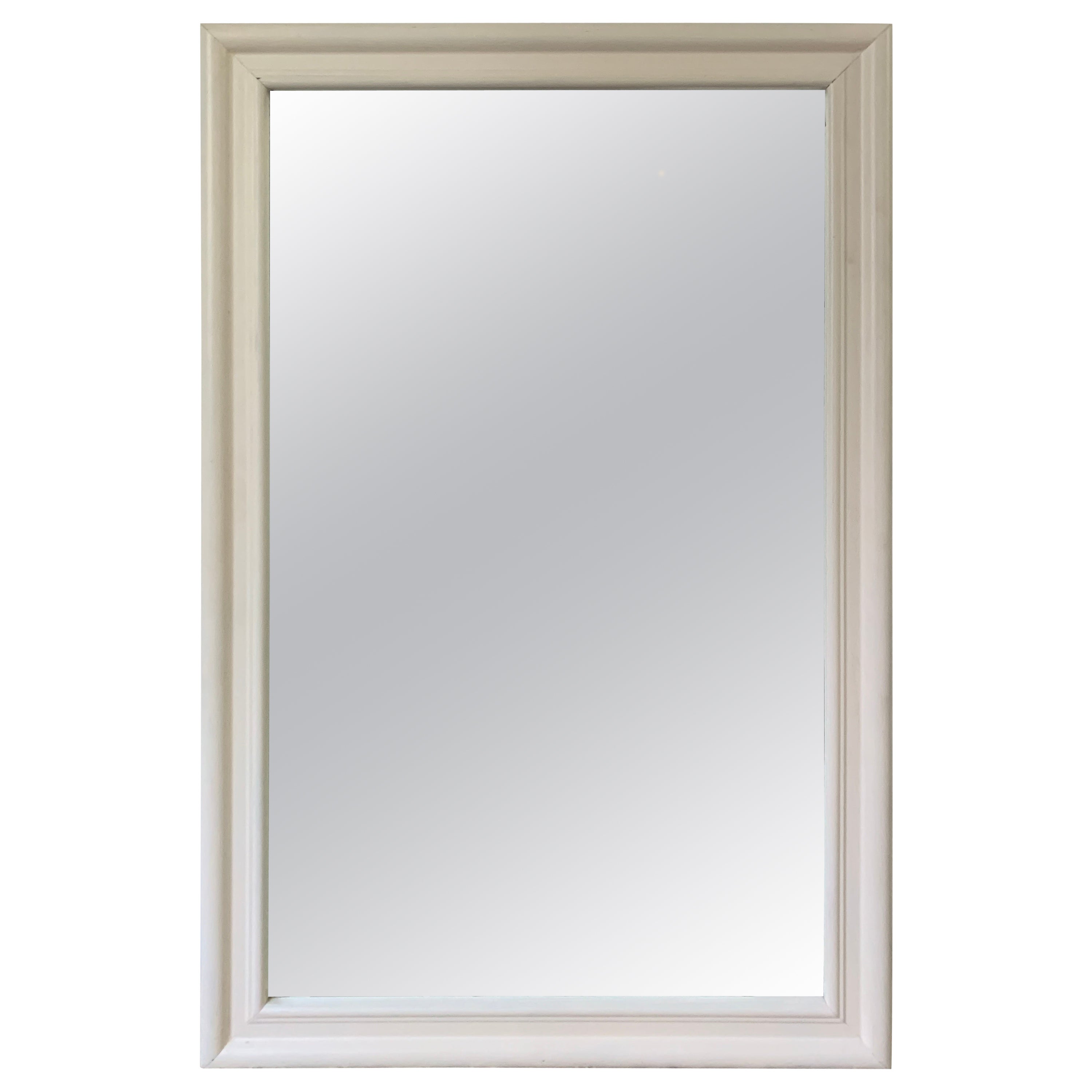 Contemporary White Wall Mirror, Late 20th Century For Sale