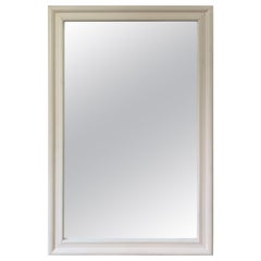 Miroir mural contemporain blanc, fin du 20e siècle