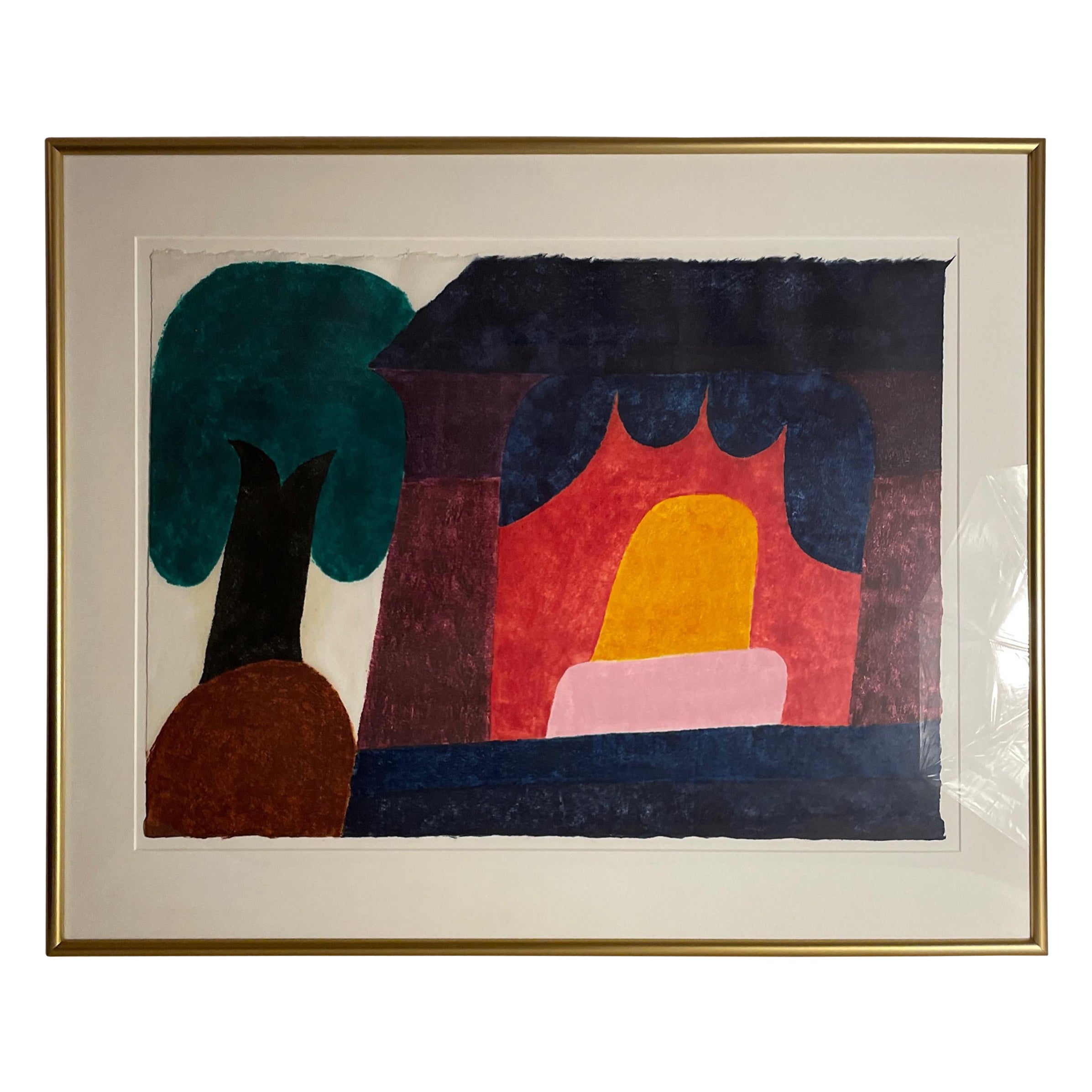 Wood print by Carol Summers titled “Shrines”