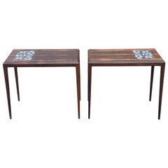 Pair of Gorgeous Danish Severin Hansen Sidetables from the 1960s